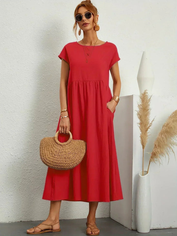 Ursina™ | Midi-Kleid mit fließendem Schnitt