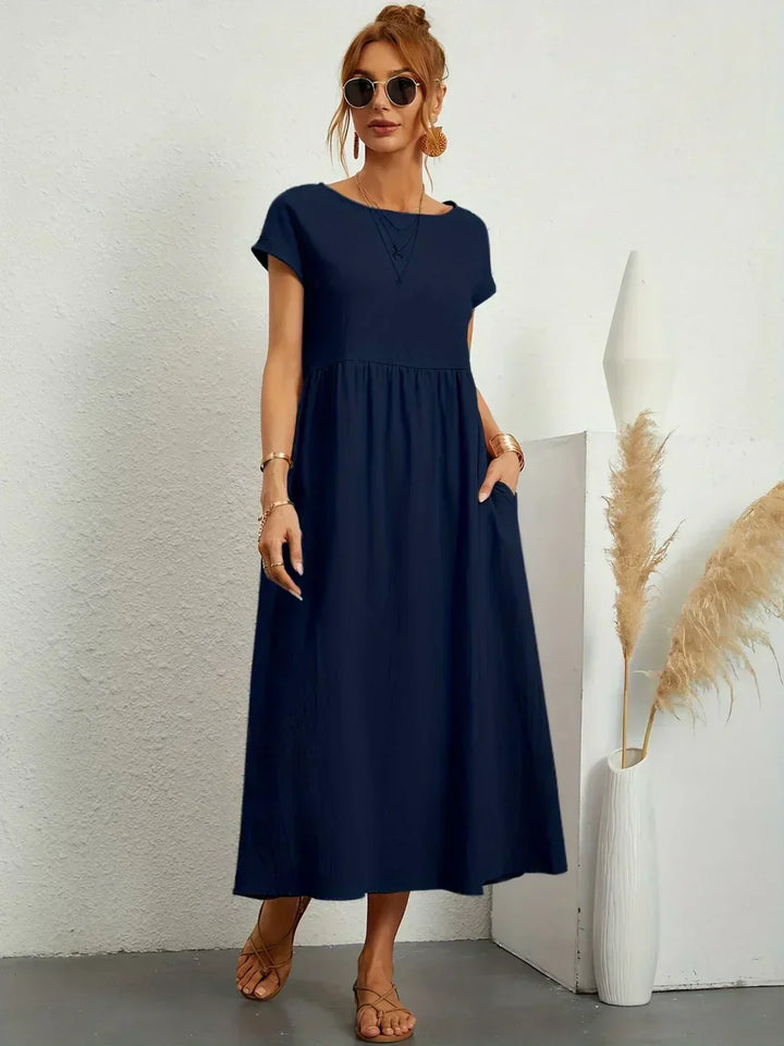 Ursina™ | Midi-Kleid mit fließendem Schnitt