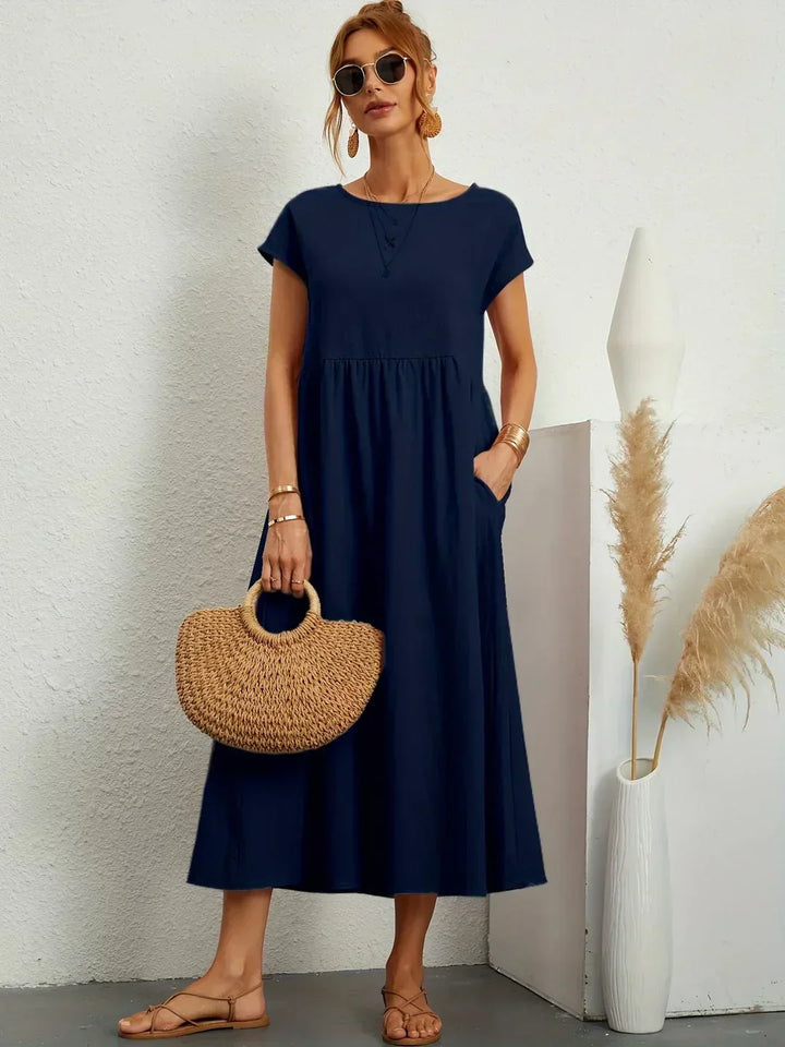Ursina™ | Midi-Kleid mit fließendem Schnitt