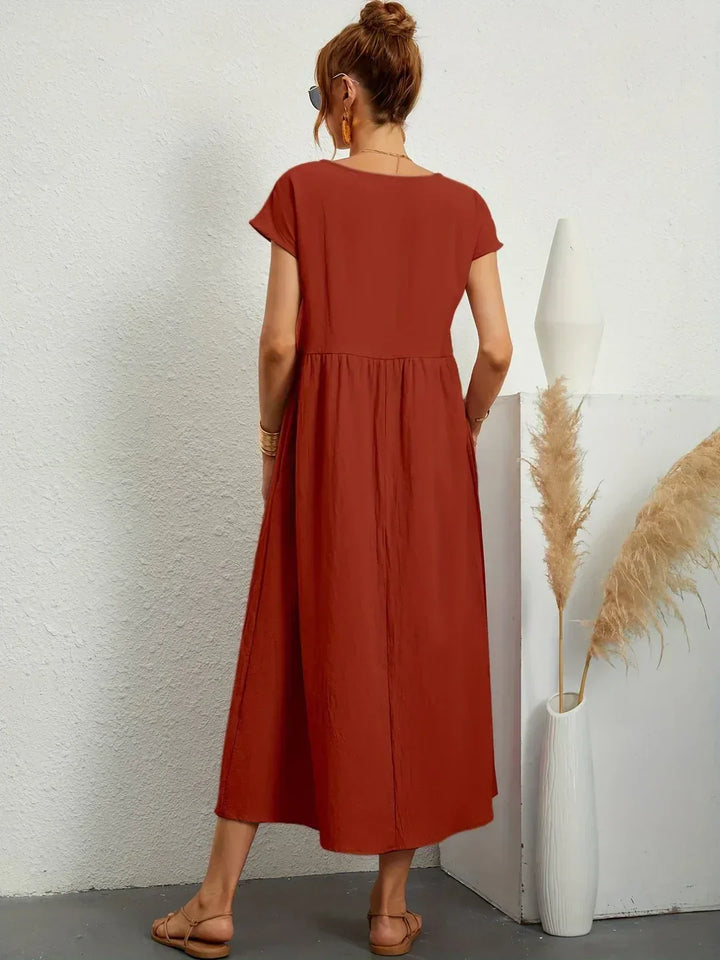 Ursina™ | Midi-Kleid mit fließendem Schnitt