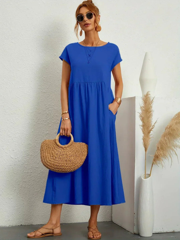 Ursina™ | Midi-Kleid mit fließendem Schnitt