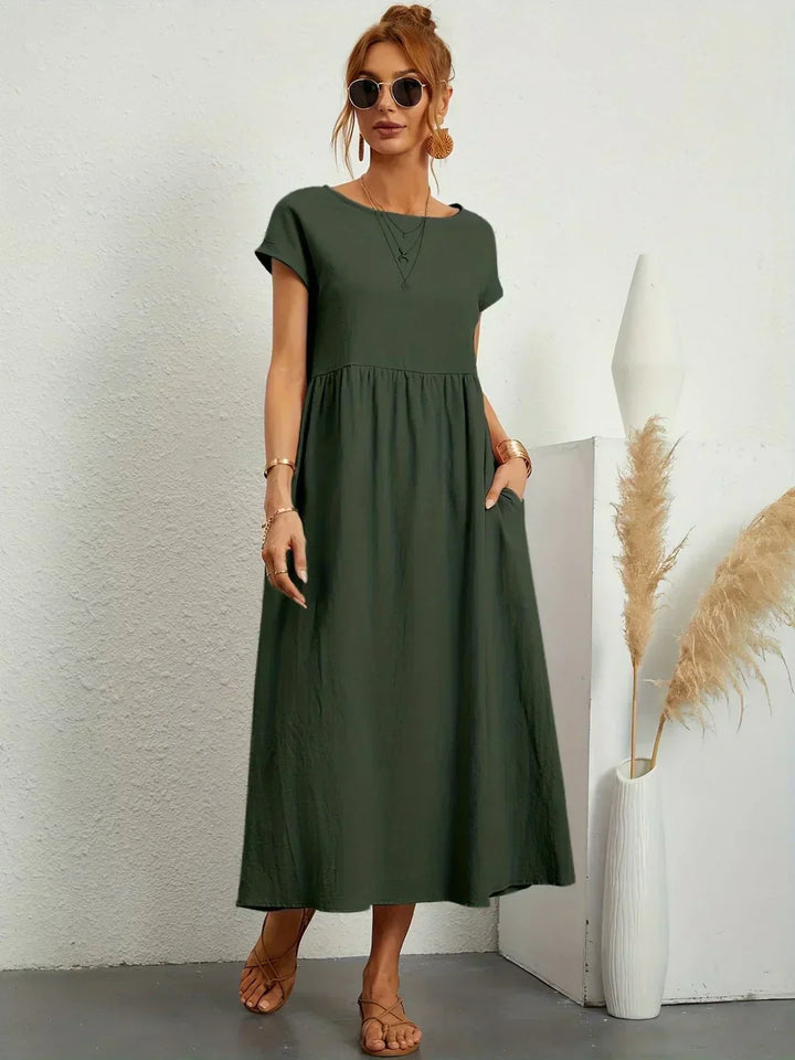 Ursina™ | Midi-Kleid mit fließendem Schnitt