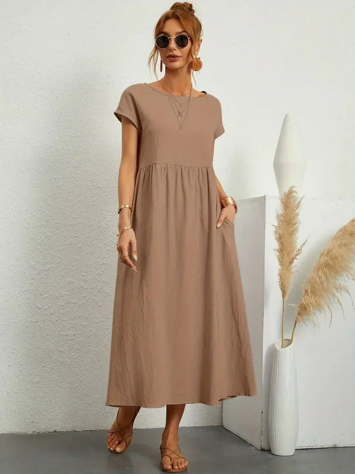 Ursina™ | Midi-Kleid mit fließendem Schnitt