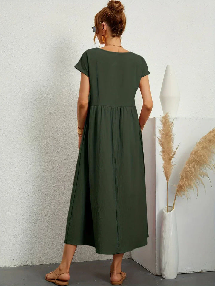 Ursina™ | Midi-Kleid mit fließendem Schnitt