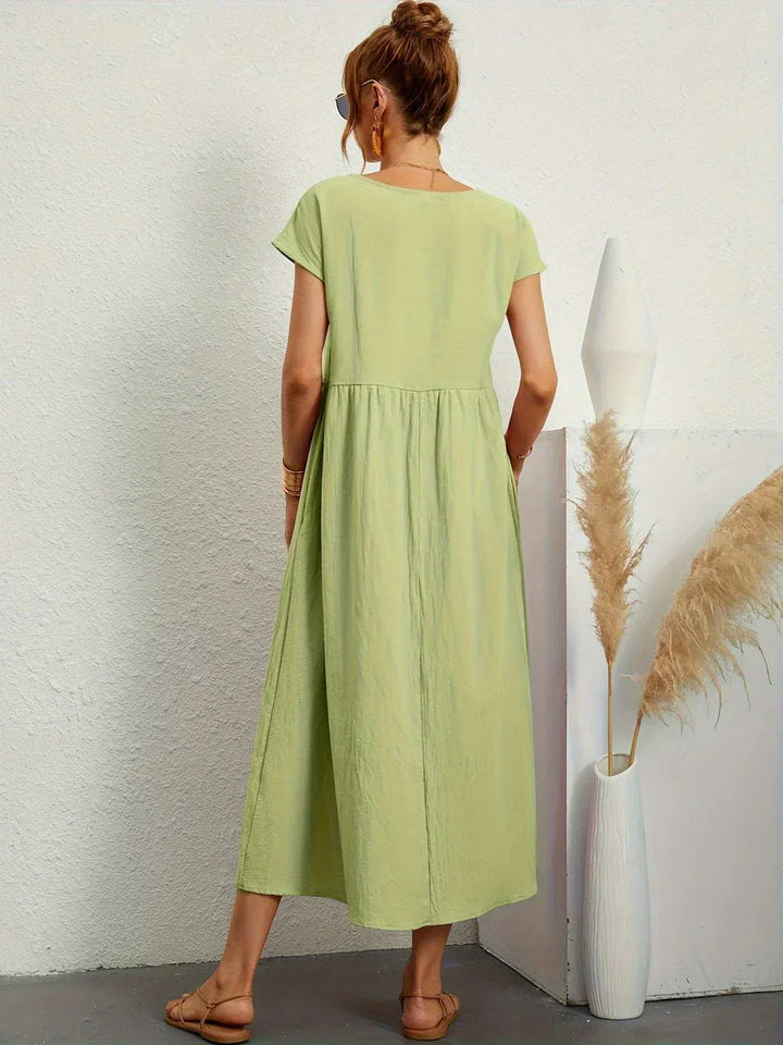 Ursina™ | Midi-Kleid mit fließendem Schnitt