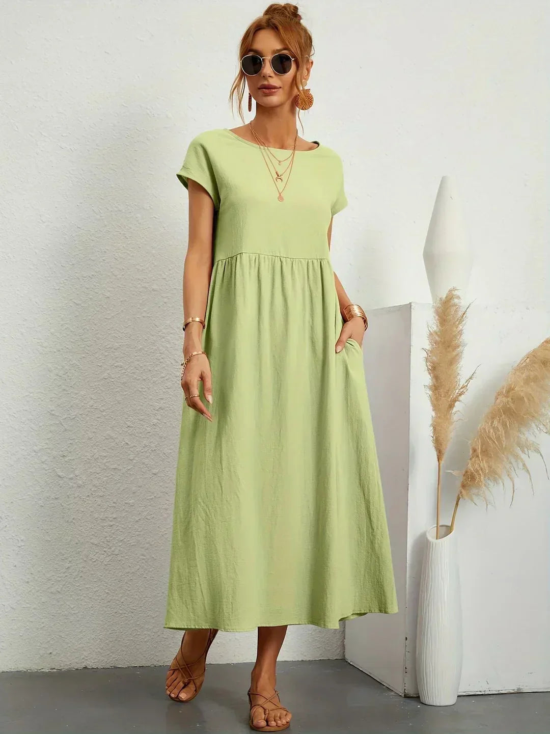 Ursina™ | Midi-Kleid mit fließendem Schnitt