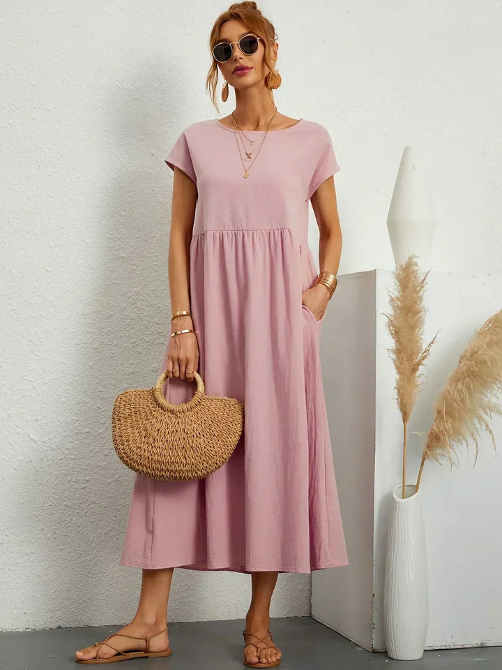 Ursina™ | Midi-Kleid mit fließendem Schnitt
