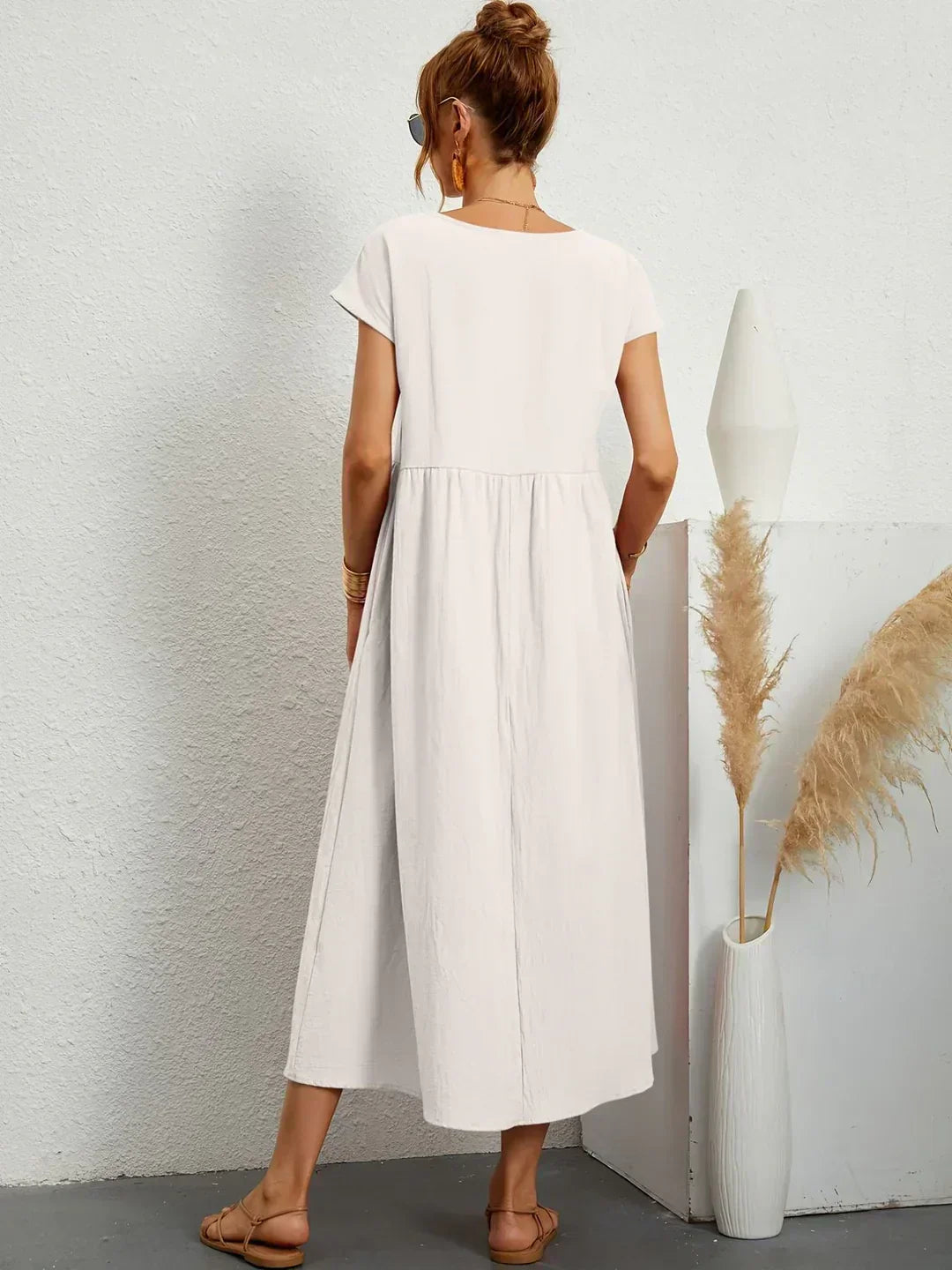 Ursina™ | Midi-Kleid mit fließendem Schnitt