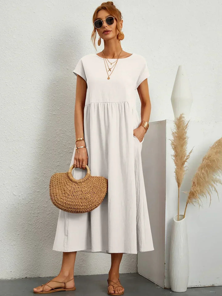 Ursina™ | Midi-Kleid mit fließendem Schnitt