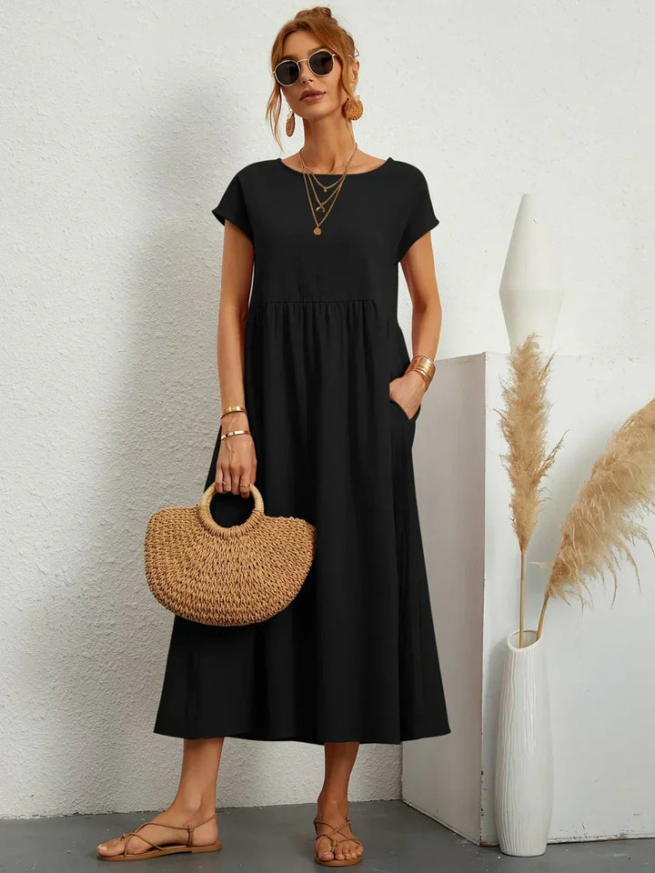 Ursina™ | Midi-Kleid mit fließendem Schnitt