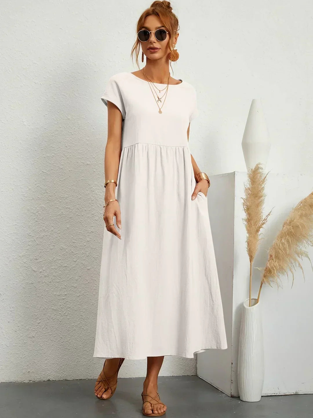 Ursina™ | Midi-Kleid mit fließendem Schnitt
