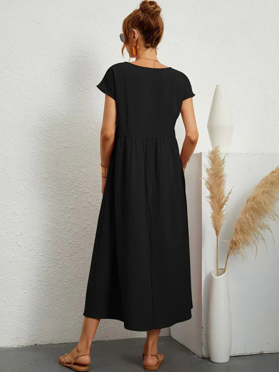 Ursina™ | Midi-Kleid mit fließendem Schnitt