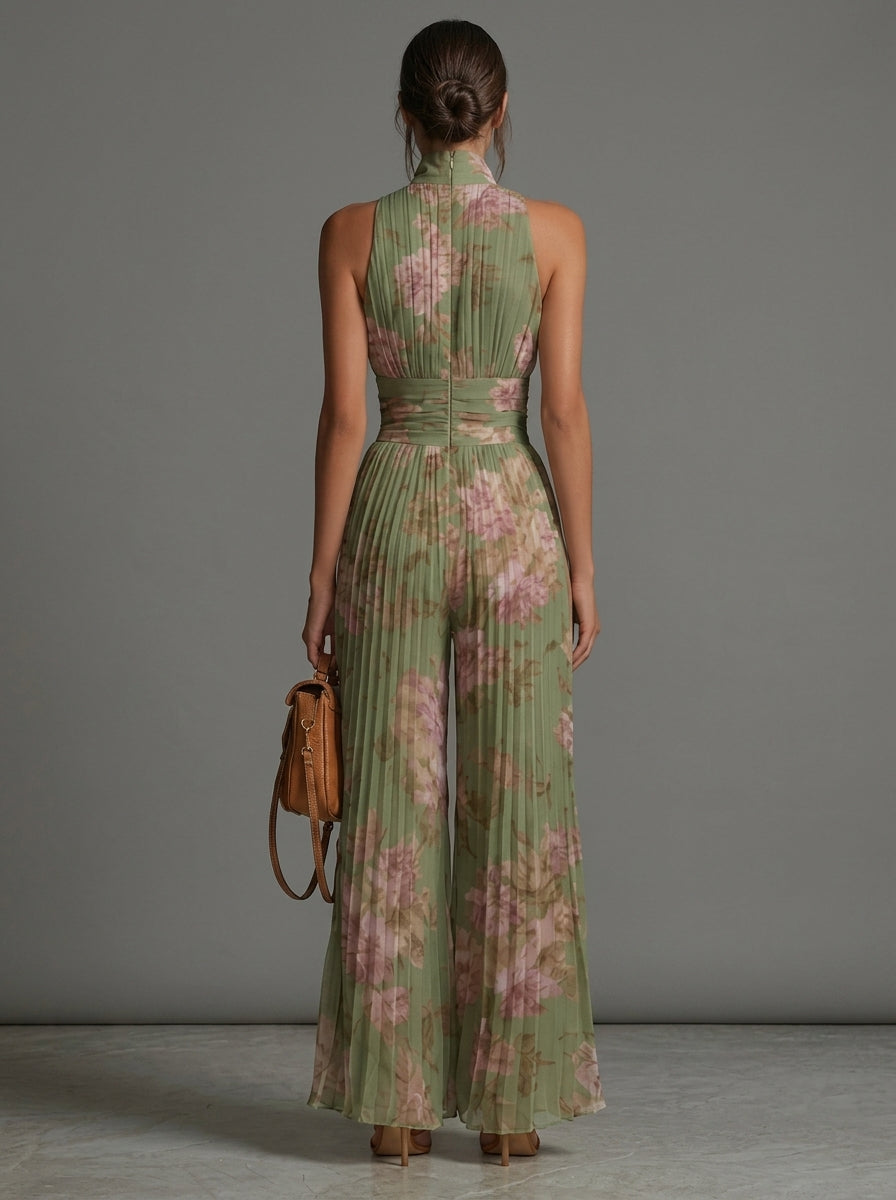 ÉLAN – Skulpturaler Plissee-Jumpsuit