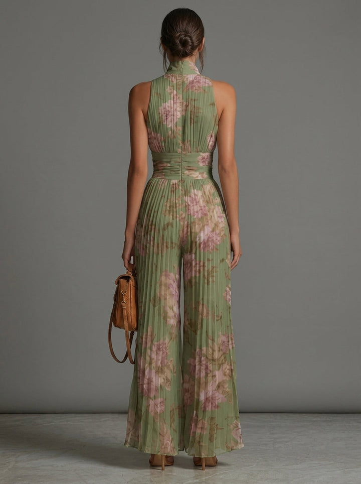 ÉLAN – Skulpturaler Plissee-Jumpsuit