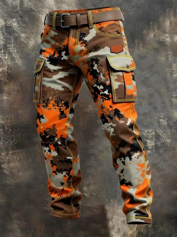 VISTERO™ | Cargo-Hose für Herren im Patchwork-Stil