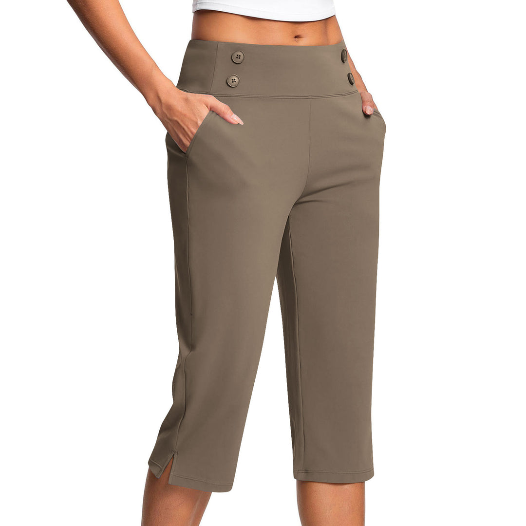 Maya Caprihose mit Knopfdetail