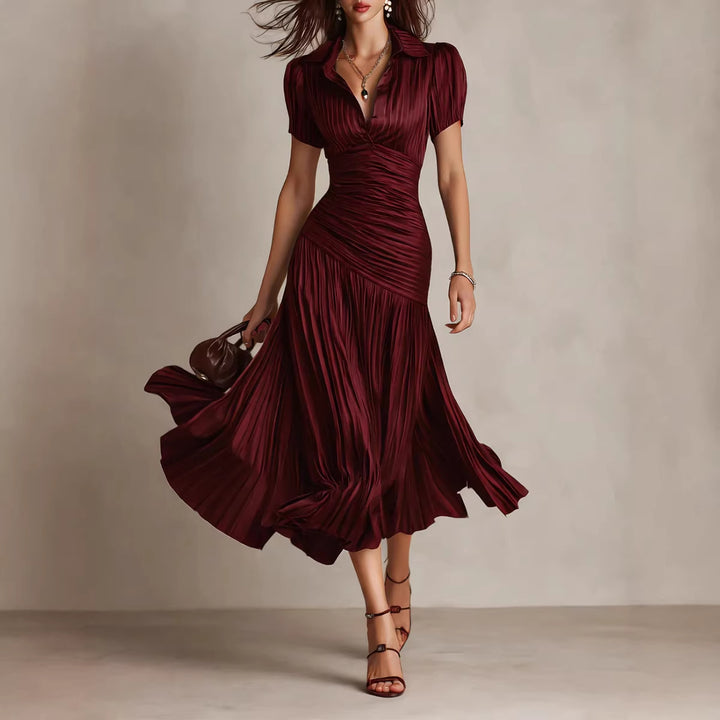 Florence | Elegantes Vintage Chiffon Maxikleid
