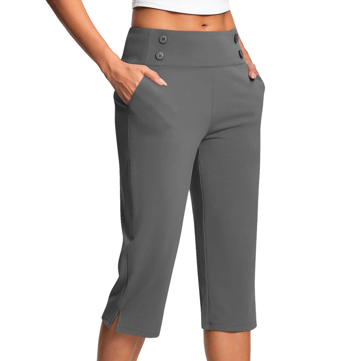 Maya Caprihose mit Knopfdetail