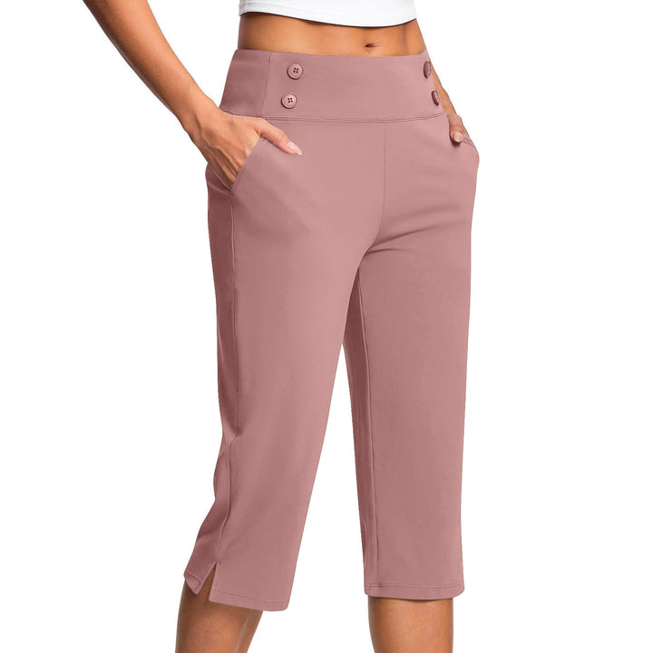 Maya Caprihose mit Knopfdetail