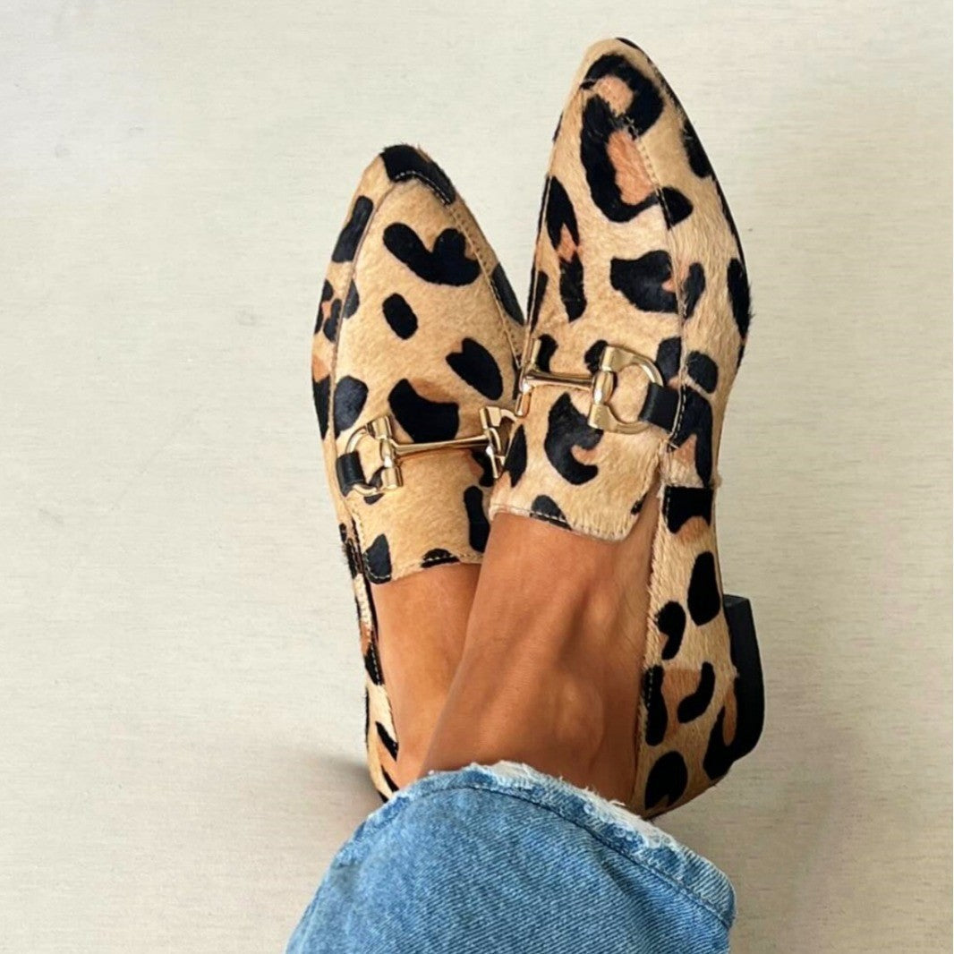 Abigail™ | Luxe Leopard Print Flats