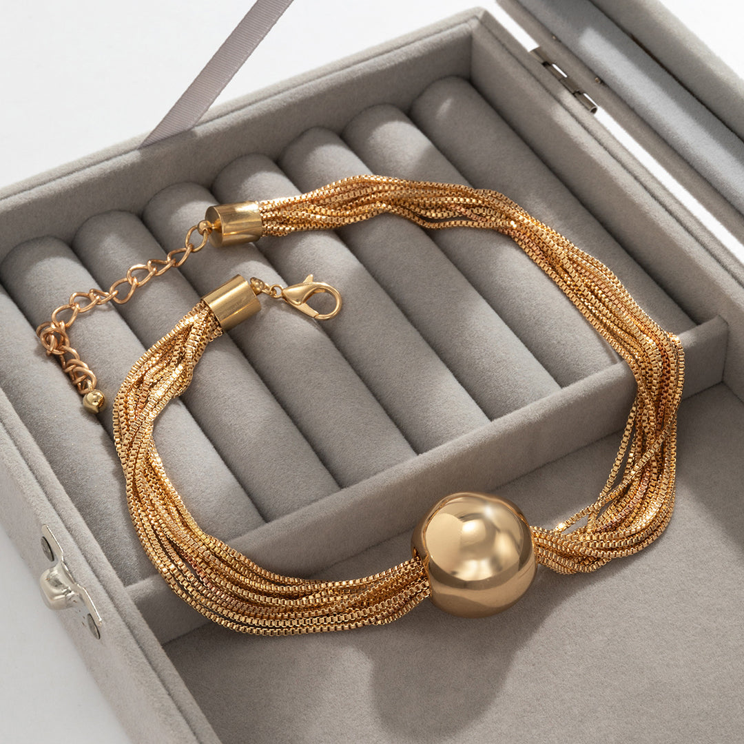 Casey | Luxuriöse Kugel-Halskette &amp; Armband (1+1 GRATIS)
