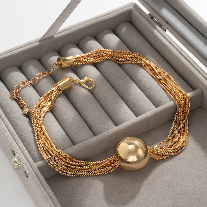 Casey | Luxuriöse Kugel-Halskette &amp; Armband (1+1 GRATIS)