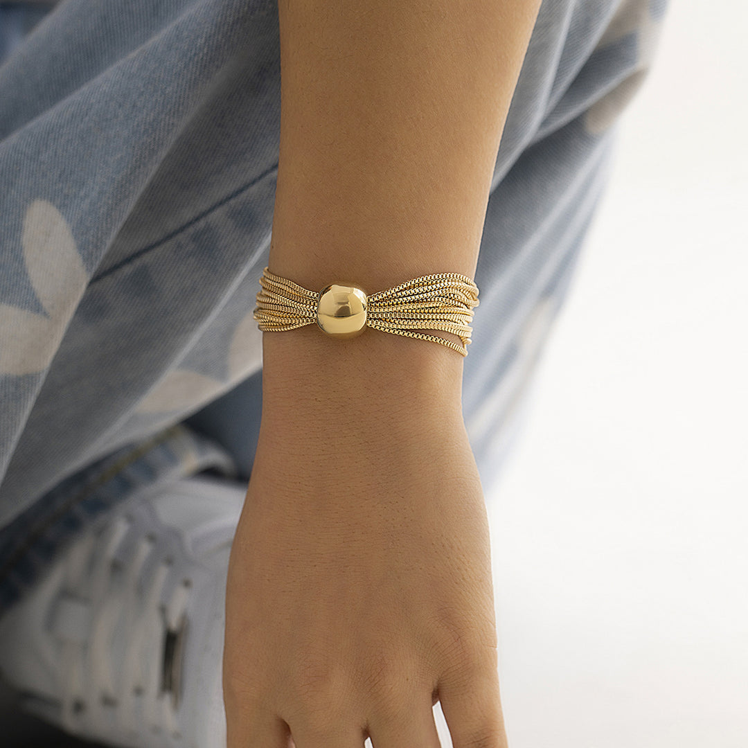 Casey | Luxuriöse Kugel-Halskette &amp; Armband (1+1 GRATIS)