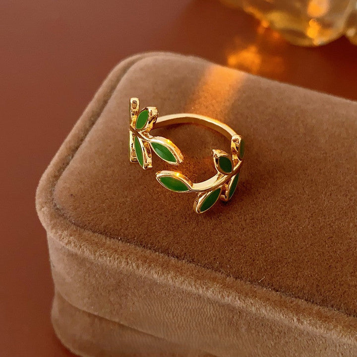 Blattdesign-Ring | Gemeinsam gegen Brustkrebs (1+1 GRATIS)