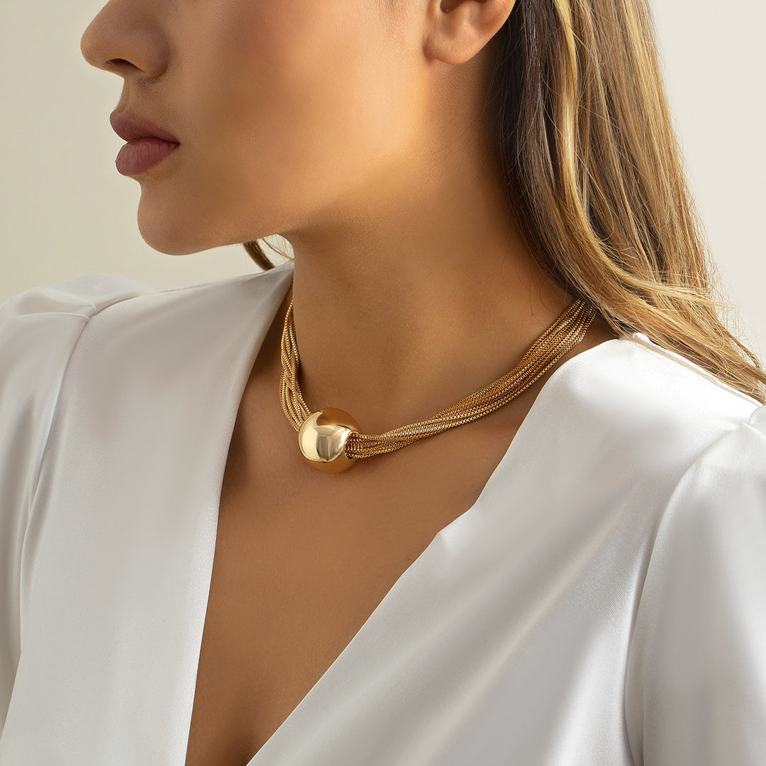 Casey | Luxuriöse Kugel-Halskette &amp; Armband (1+1 GRATIS)