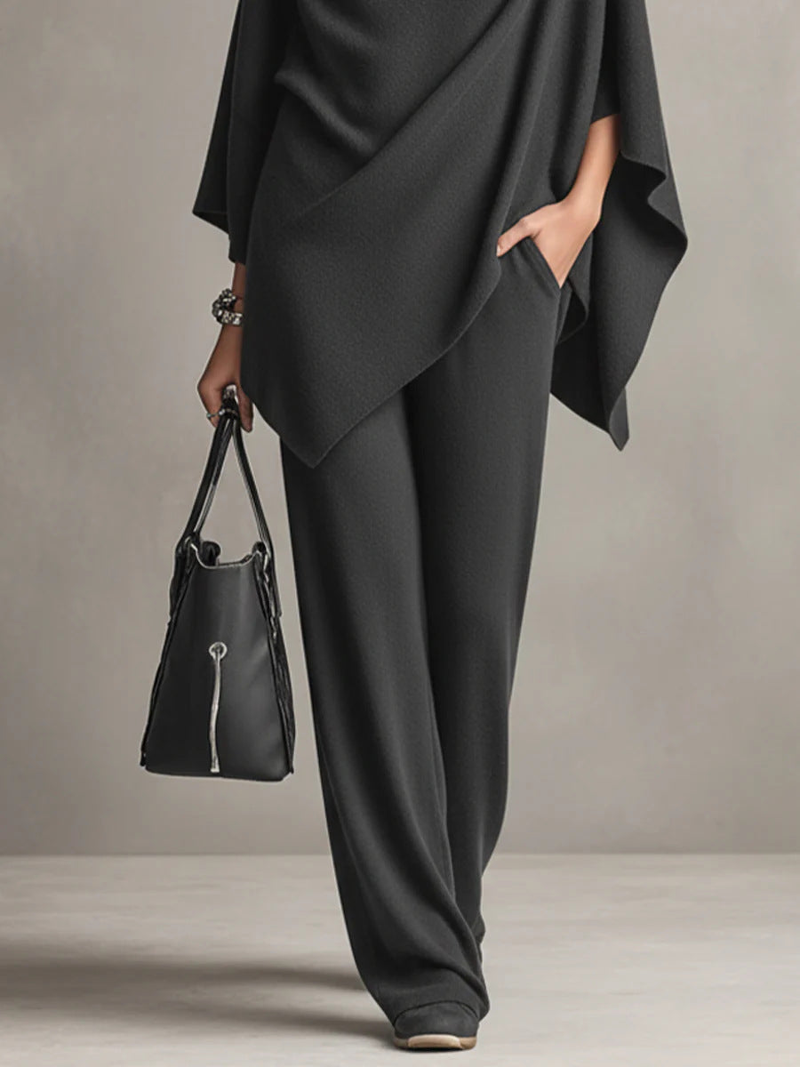 Draphelia | Elegantes, drapiertes Zweiteiler-Set