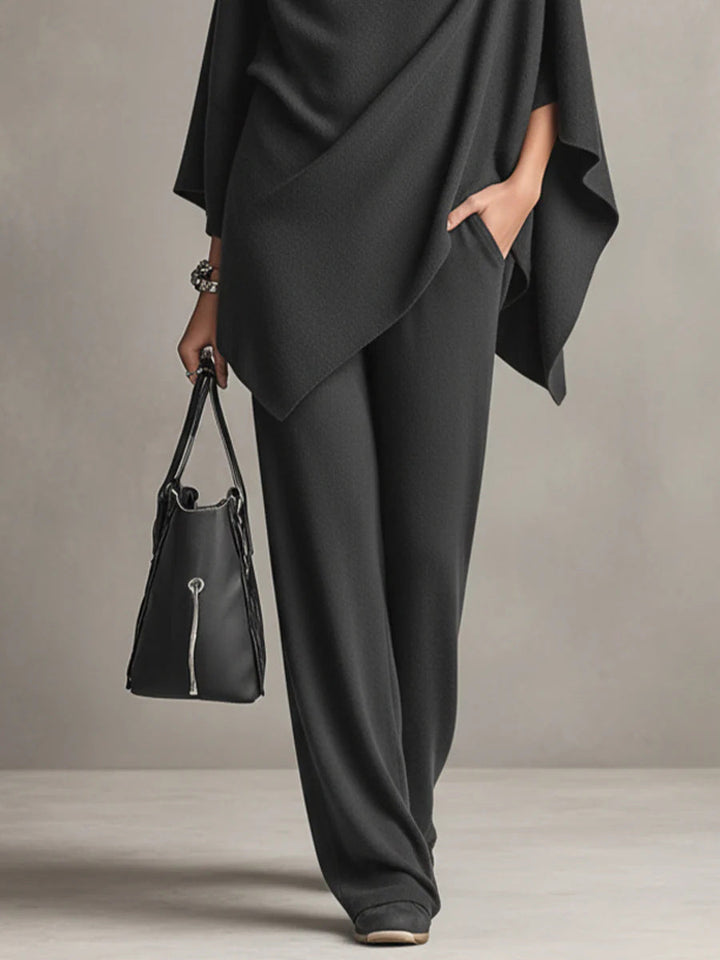 Draphelia | Elegantes, drapiertes Zweiteiler-Set