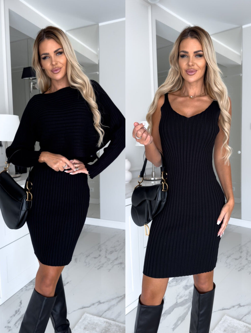 Kerstin | Kleid mit Langarm-Oberteil