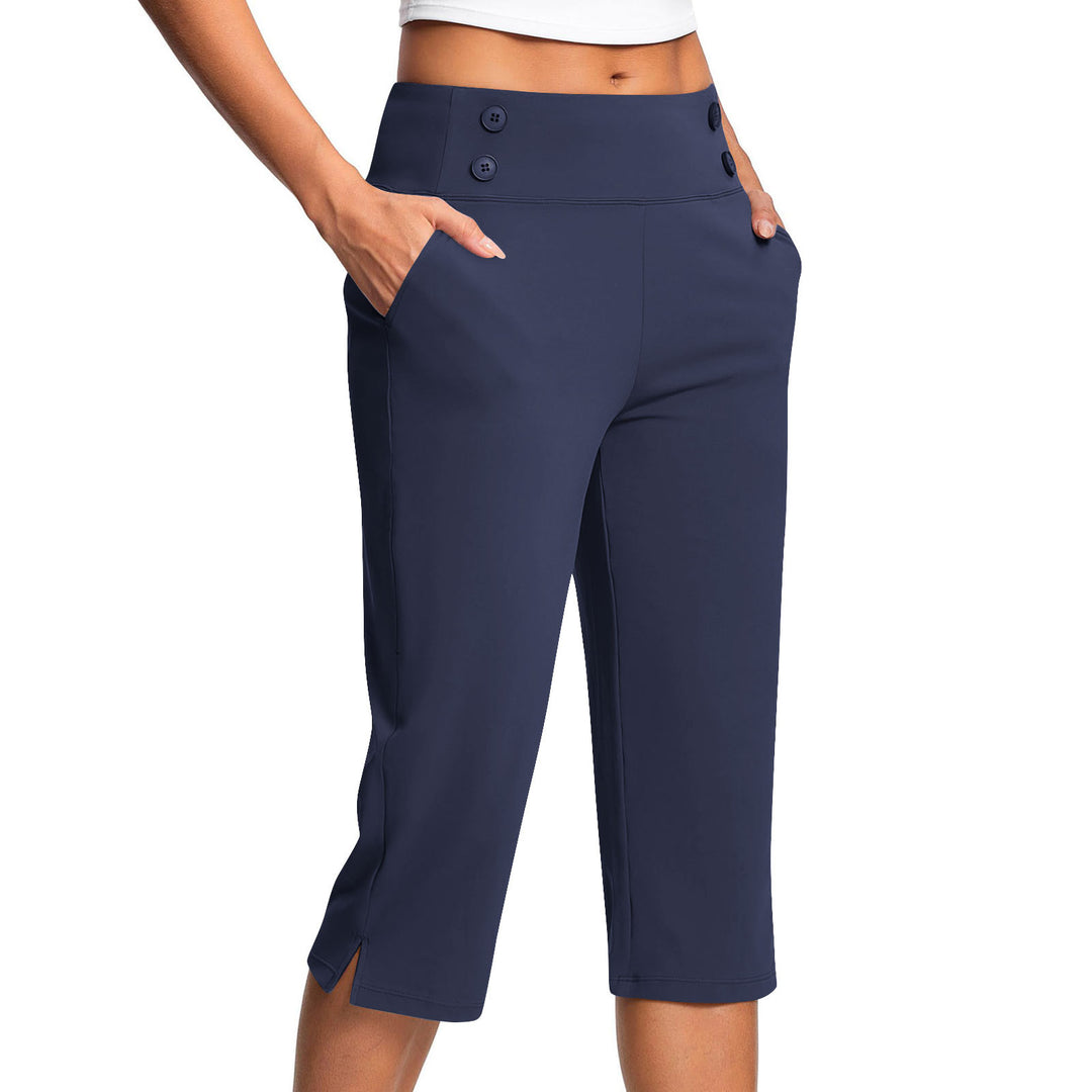 Maya Caprihose mit Knopfdetail