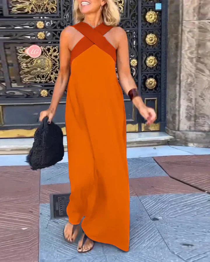 Quirine™ | Maxikleid mit Wickelausschnitt