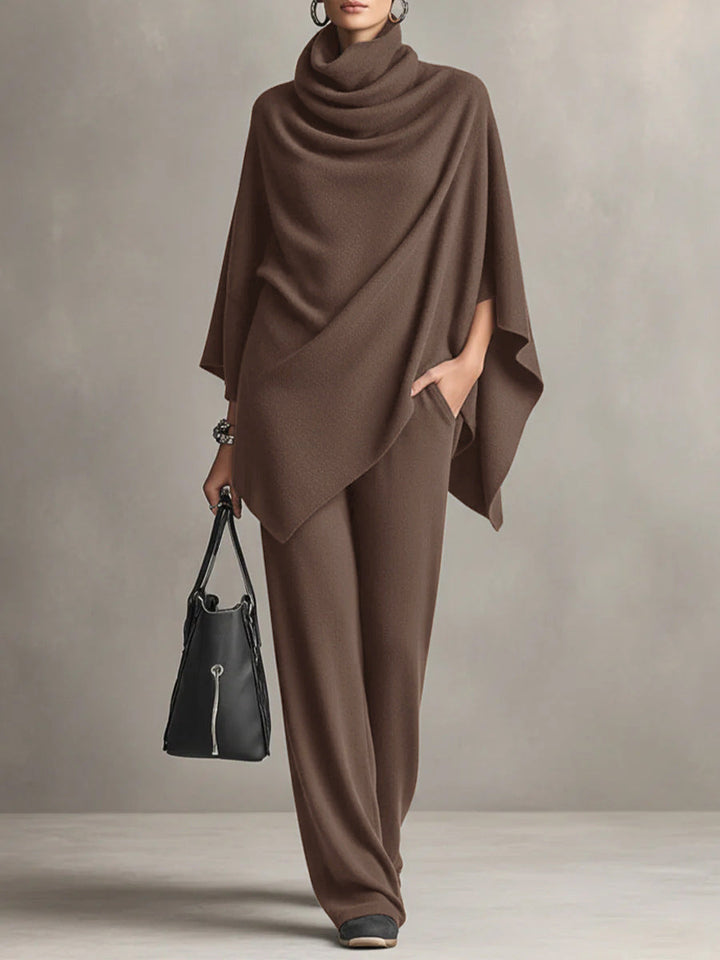 Draphelia | Elegantes, drapiertes Zweiteiler-Set