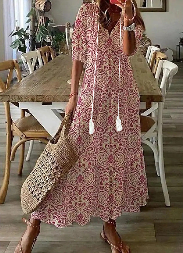 Sofia | Boho-Vintage-Sommer-Maxikleid