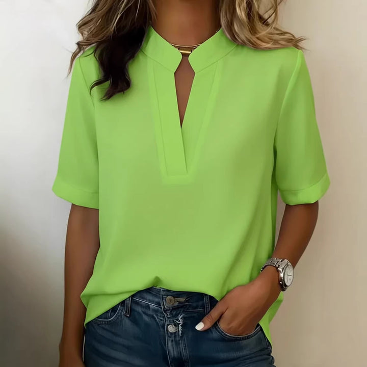 Elvira – Elegante Bluse mit V-Ausschnitt