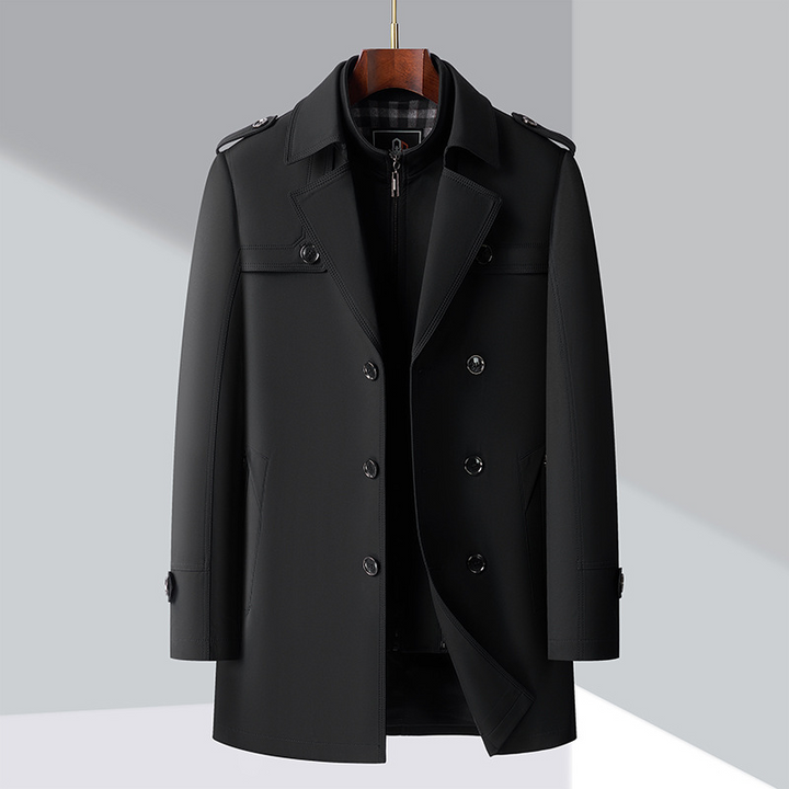 Rupert | Midlanger Herren-Trenchcoat mit Abnehmbarer Fütterung