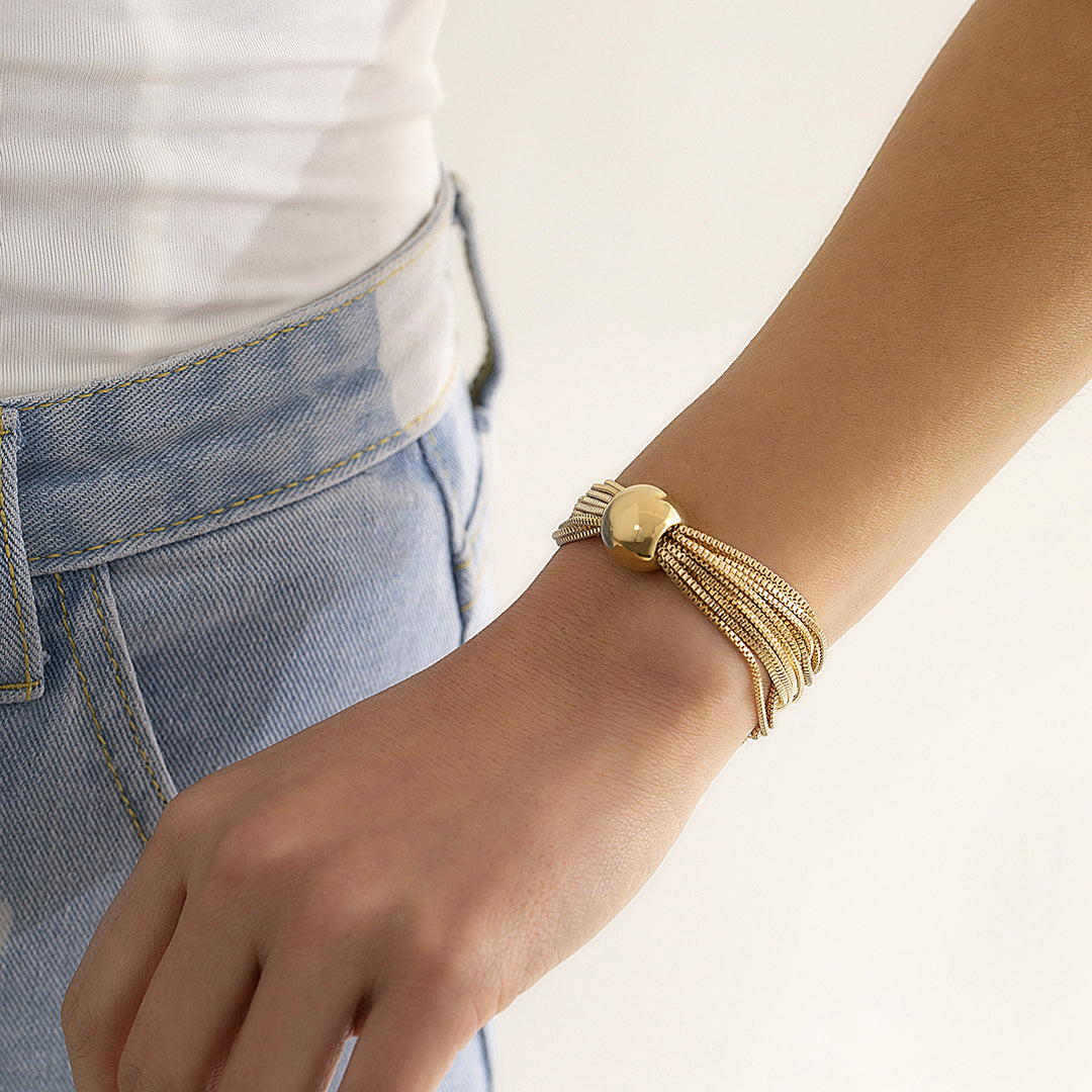 Casey | Luxuriöse Kugel-Halskette &amp; Armband (1+1 GRATIS)
