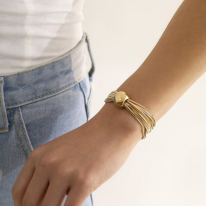 Casey | Luxuriöse Kugel-Halskette &amp; Armband (1+1 GRATIS)