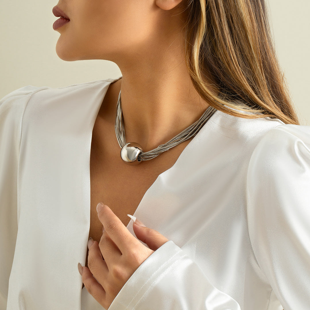 Casey | Luxuriöse Kugel-Halskette &amp; Armband (1+1 GRATIS)