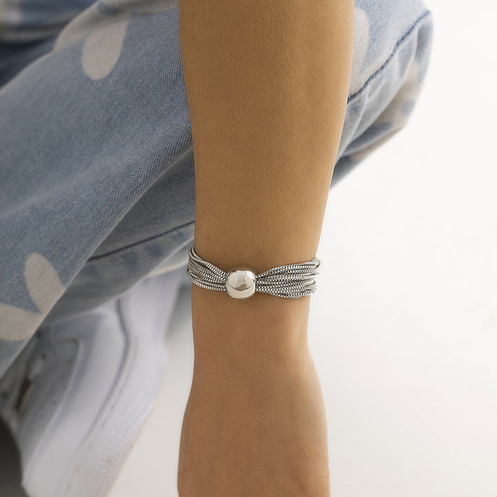 Casey | Luxuriöse Kugel-Halskette &amp; Armband (1+1 GRATIS)