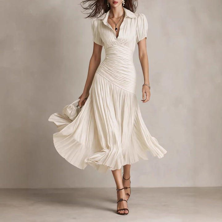 Florence | Elegantes Vintage Chiffon Maxikleid