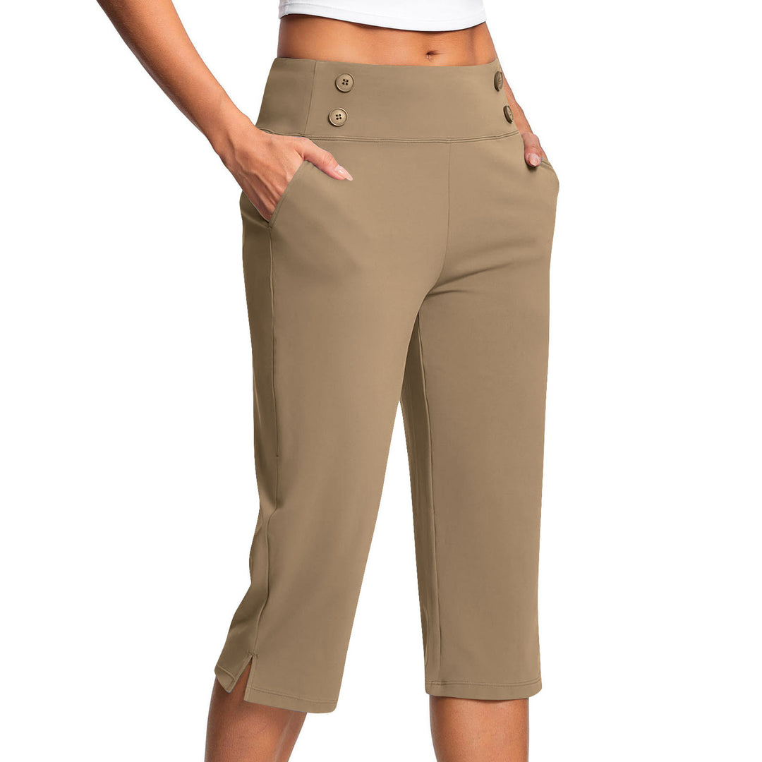 Maya Caprihose mit Knopfdetail