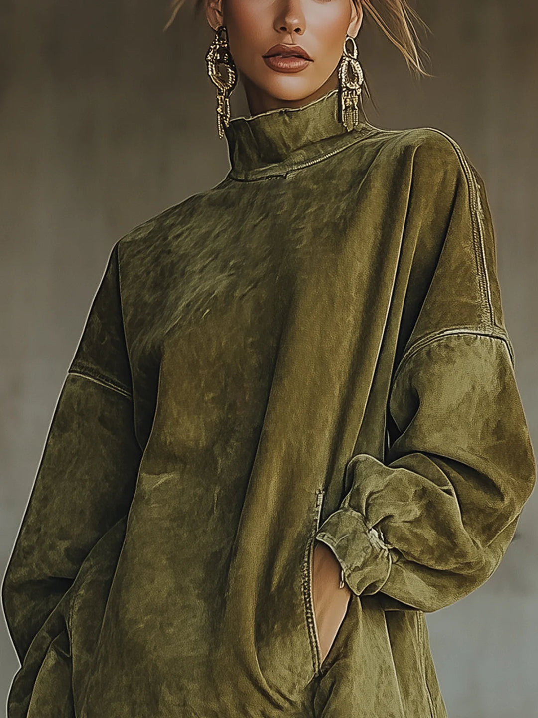 Muriel | Langärmeliges Minikleid mit Fransen