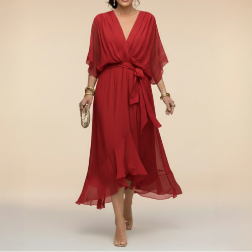 Monica – Kleid mit V-Ausschnitt