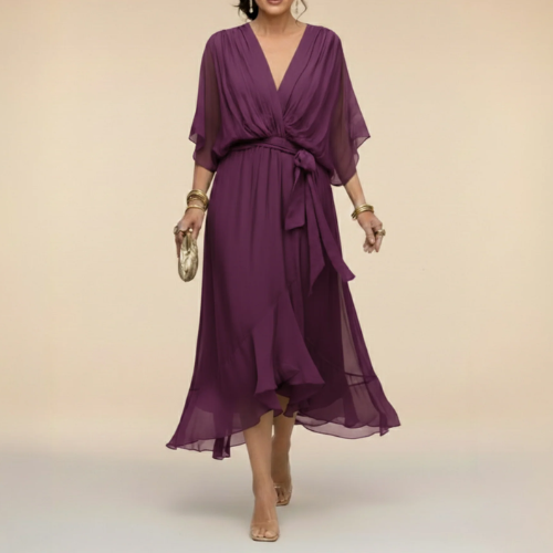 Monica – Kleid mit V-Ausschnitt