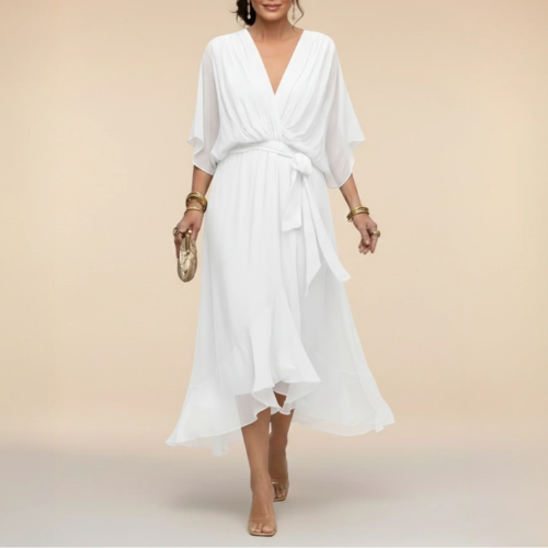 Monica – Kleid mit V-Ausschnitt