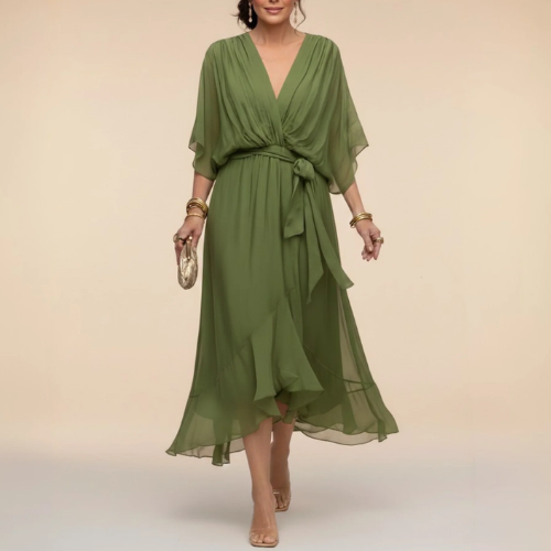 Monica – Kleid mit V-Ausschnitt