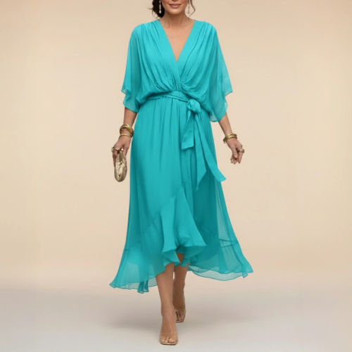 Monica – Kleid mit V-Ausschnitt